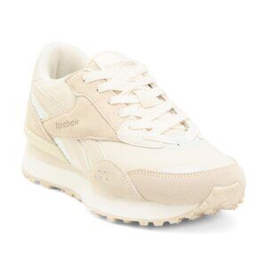 NEW REEBOK Leather Spark Flash Sneakers IN natural/green for women 7254j2